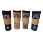 Vaso térmico 600ml con agarre engomado