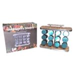 Especiero x 12 base de madera