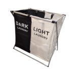 Canasto plegable para ropa con divisor