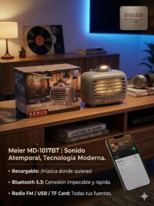 Parlante bluetooth vintage