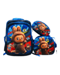 Mochila 16” + cartuchera + lunchera térmica