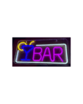 Cartel Neon Bar 50x25cm