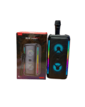 Parlante Bluetooth 6" + Micrófono + Luces de colores intercambiables
