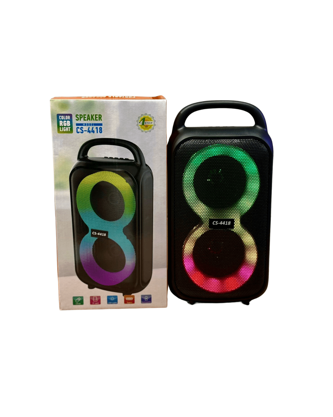 60 Parlante Bluetooth 4” con luces intercambiables - Imagen 1