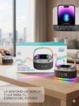 Parlante Bluetooth + Velador con carga de celular inalabrambrica