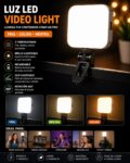 Luz LED para celular recargable