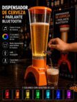 Parlante Bluetooth con luces rgb y dispenser para liquidos
