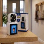 Camara de Seguridad WiFi Jortan con Pantalla LCD Hora HD 1080P