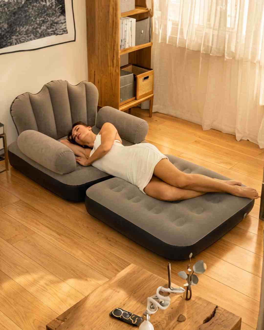 216 Sillón Cama Inflable Multiuso 178x86x64cm Confort - Imagen 1