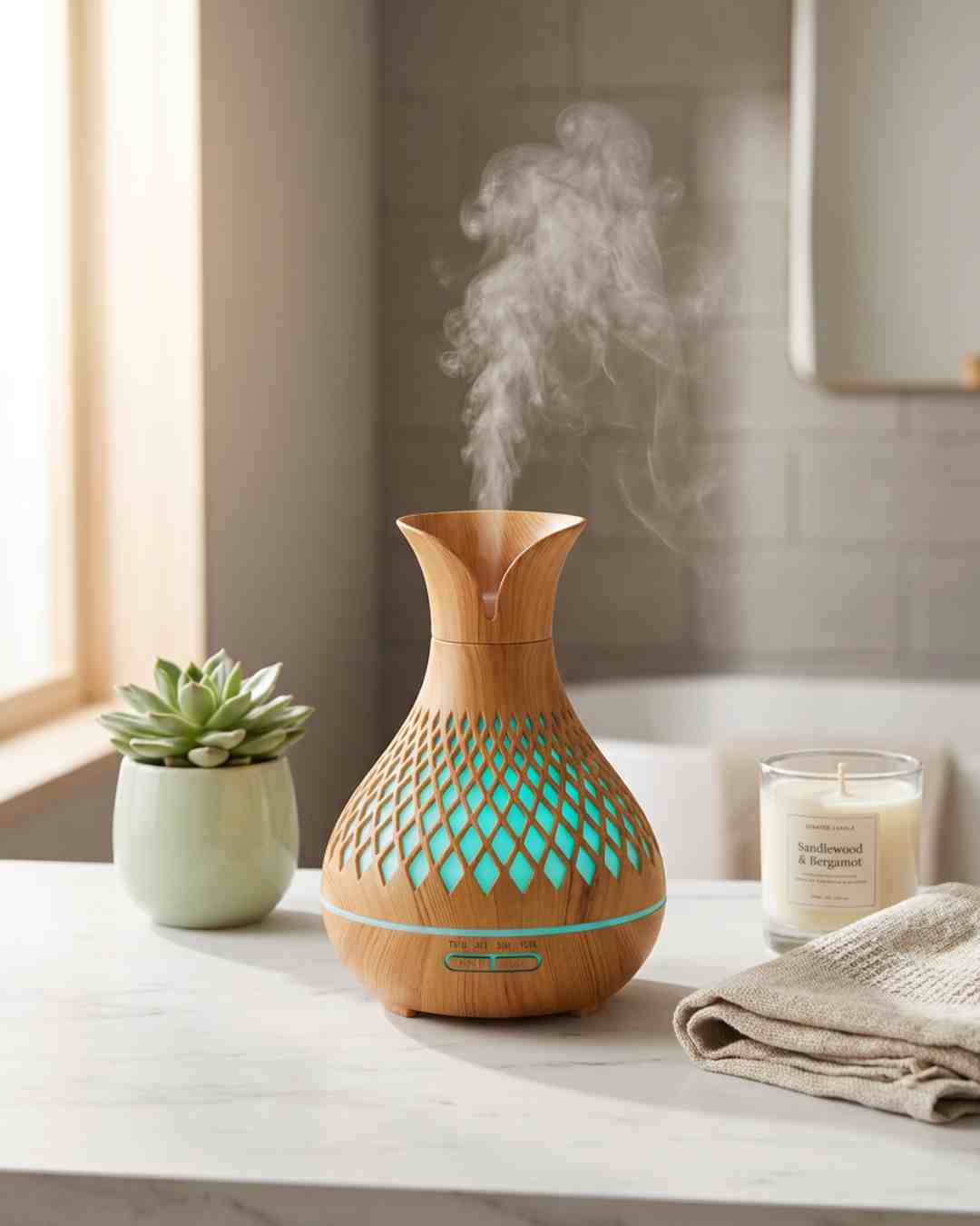 223 Humidificador Cascada Relajante LED Premium - Imagen 1