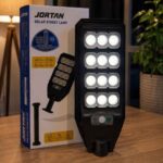 Reflector Panel Solar Jortan 12 LED Exterior Sensor Soporte Control