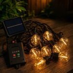 Guirnalda Solar LED Exterior Interconectable Luces Jardin Efectos Modos