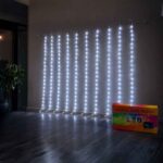 Cortina De Luces Led 3x2 Metros Decoracion Calida Fria Navidad Coorporativo