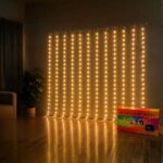 Cortina De Luces Led 3x3 Metros Lluvia Decoracion Calida Eventos