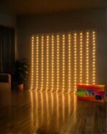 Cortina De Luces Led 3x2 Metros Decoracion Calida Fria Navidad Coorporativo - Imagen 2