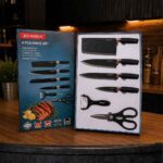 Set De Cuchillos Cocina 6 Piezas Tijera Pelador