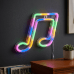 Cartel Neón LED Nota Musical USB Lámpara Decorativa