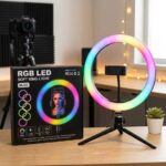 Aro de Luz LED RGB 30 cm MJ30 con Soporte para Celular