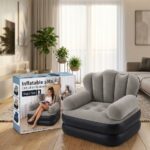 Sillón Inflable con Apoyapiés Set x2 para Interior y Exterior