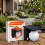 Aplique Solar LED Globo Chico con Sensor de Movimiento BK-8518
