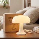 Velador Hongo LED 3 Intensidades Luz Cálida Neutra y Fría