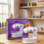 Máquina de Coser Mini Portátil Doble Hilo 2 Velocidades SM-202A