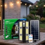 Aplique Solar LED Luz Fría con Sensor y Control Remoto cBK BK-10