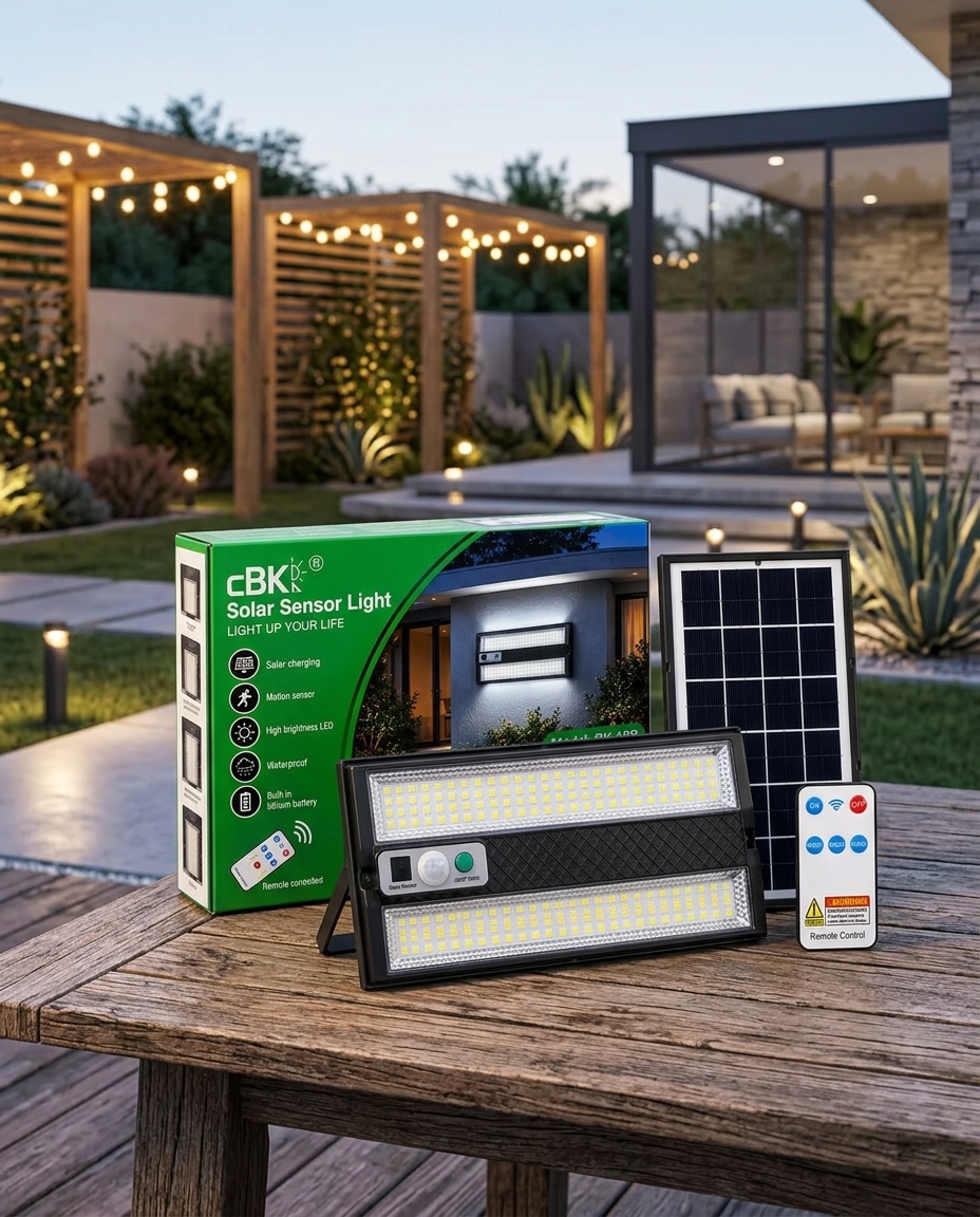 Gemini_Generated_Image_o18514o18514o185 Aplique Solar LED Doble Panel Luz Fría con Sensor cBK BK-10R - Imagen 1