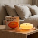 Velador Dona LED Lámpara de Mesa Decorativa Naranja USB