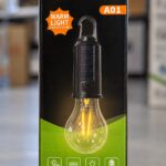 Lámpara Foco Led Colgante Recargable Solar