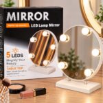 Espejo de Maquillaje Recargable con 5 Luces LED Táctil
