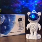 Proyector de Galaxia Astronauta con Parlante Luz Nocturna