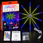 Luz LED RGB Fuegos Artificiales S-Mart con App y Control USB