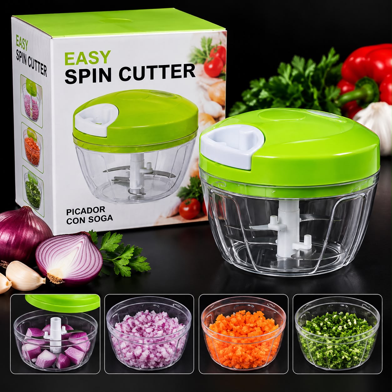 PHOTO-2026-09-23-10-10-54 Picador de Verduras Manual a Cuerda Easy Spin Cutter - Imagen 1