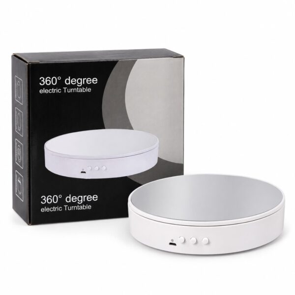 Base Giratoria Eléctrica 360° para Exhibir y Fotografiar Productos