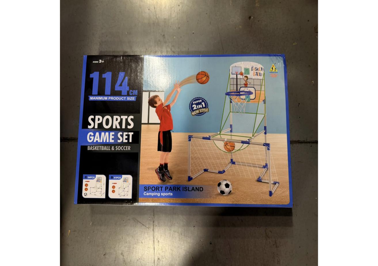 juego-basquet-futbol-grande-114cm-27645 Juego de Básquet y Fútbol 2 en 1 Grande 114 cm para Niños