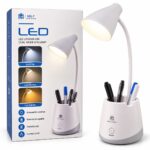 Lámpara de Escritorio LED Recargable con Portalápices 3 Tonos MS-7